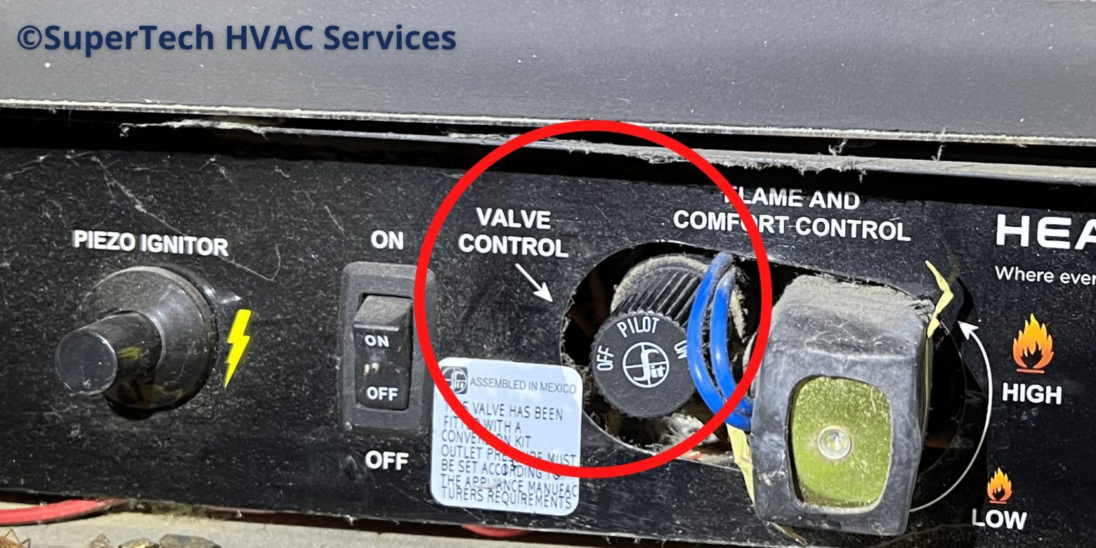 Gas Valve On Or Off Fireplace www.supertechhvac.com