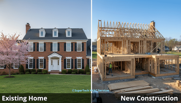 existing home vs new construction